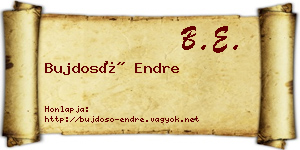 Bujdosó Endre névjegykártya